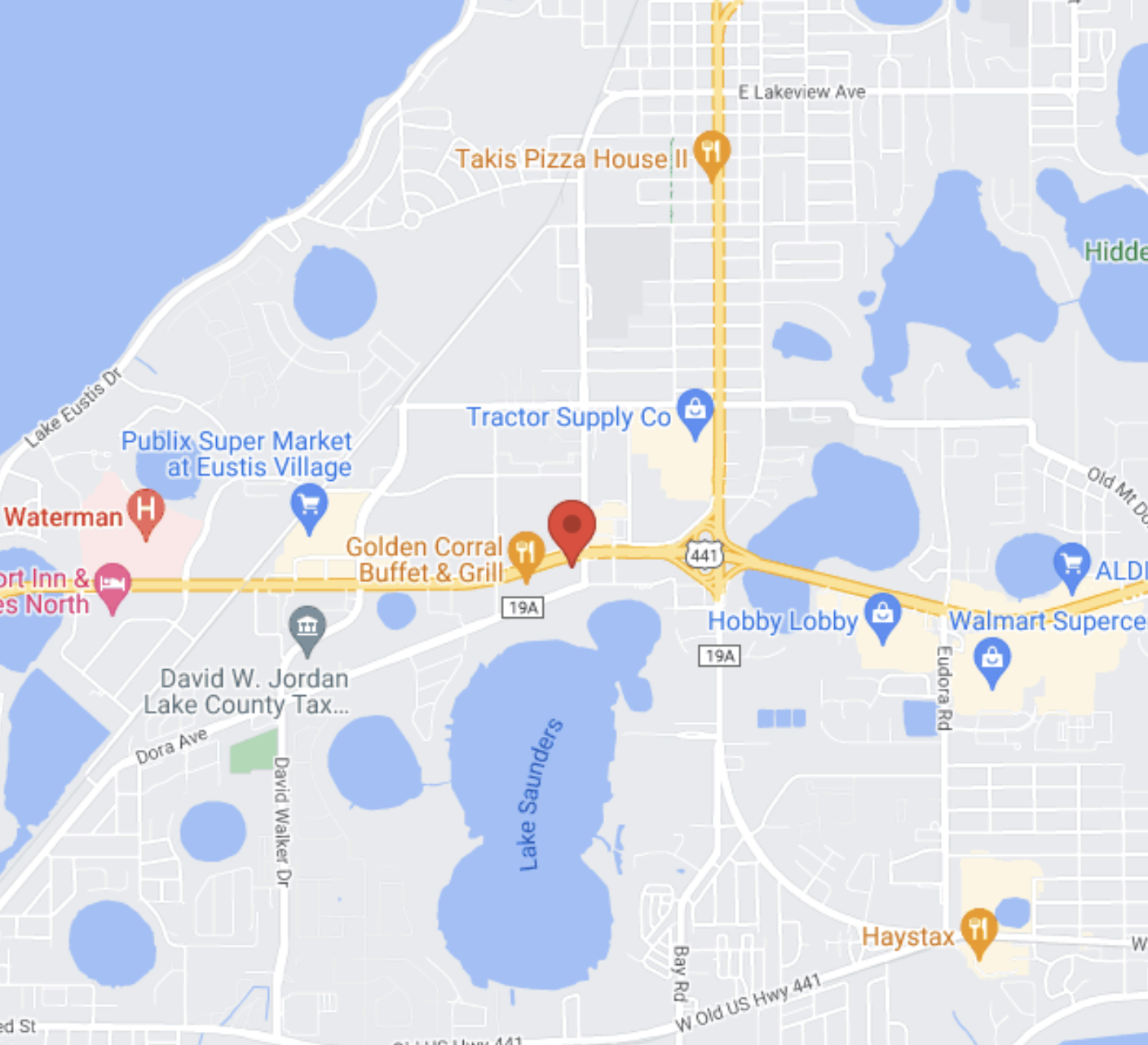 Map to Revamp Chiropractic in Eustis, FL